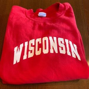 Womens Wisconsin Crewneck, sz medium